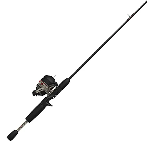 33 Approach Spincast Reel & 2-Piece Fishing Rod Combo, Camouflage, Comfortable EVA Handle