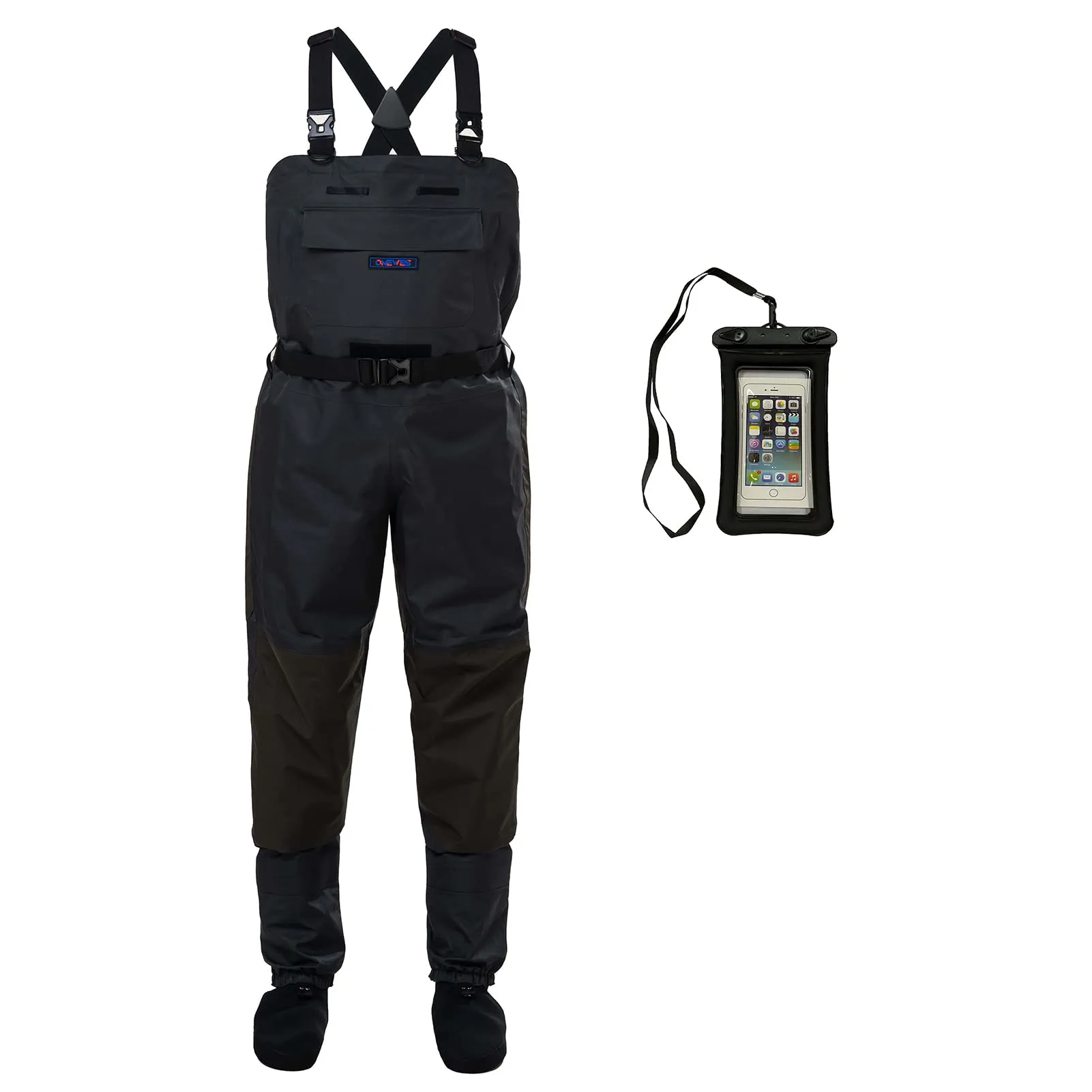 4-Layer Waterproof Breathable Fly Fishing Waders Neoprene Stockingfoot 3X-Large Durable Design