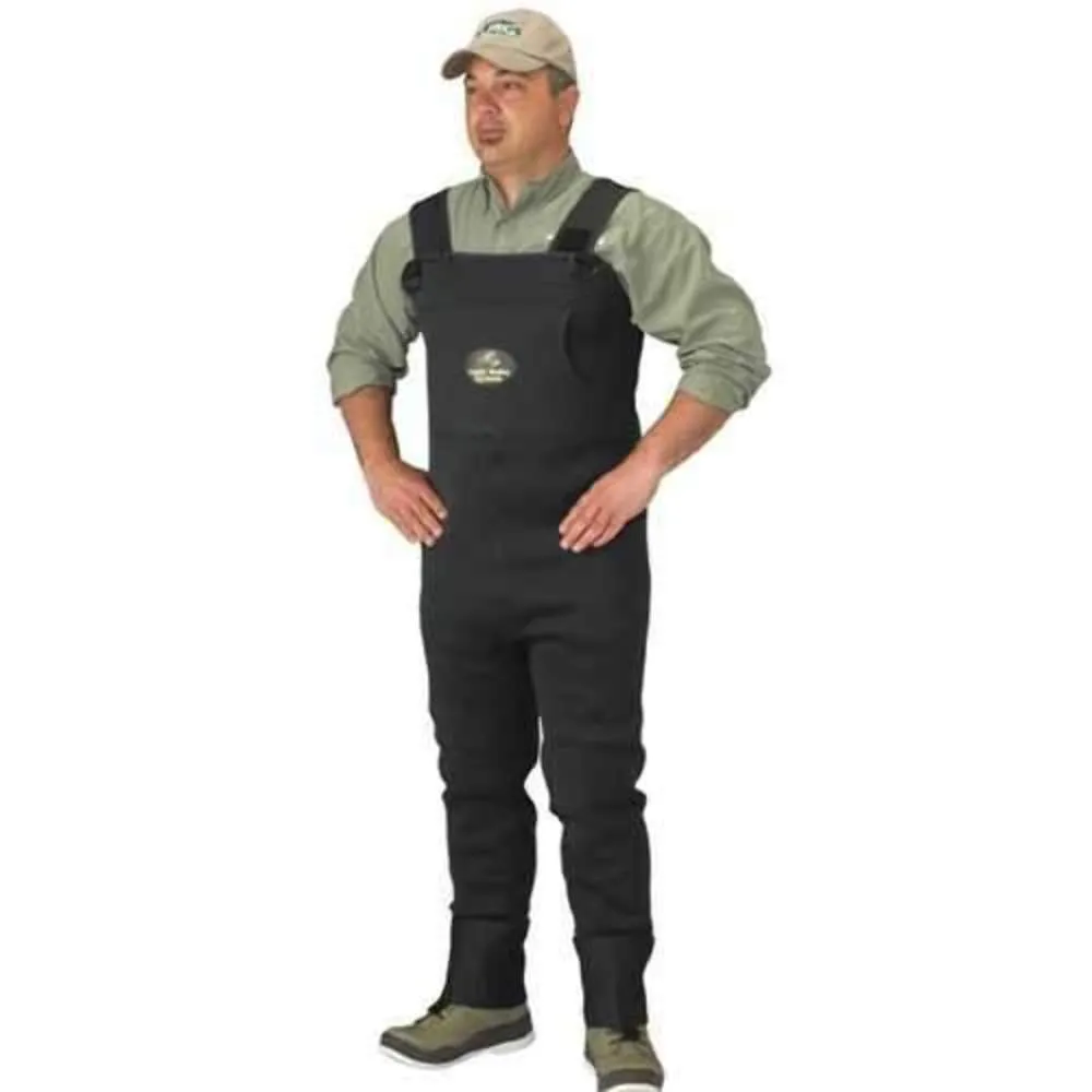 Caddis Men's Green Neoprene Stocking Foot Wader X-Large Tall, Adjustable Suspenders, Fleece Pocket