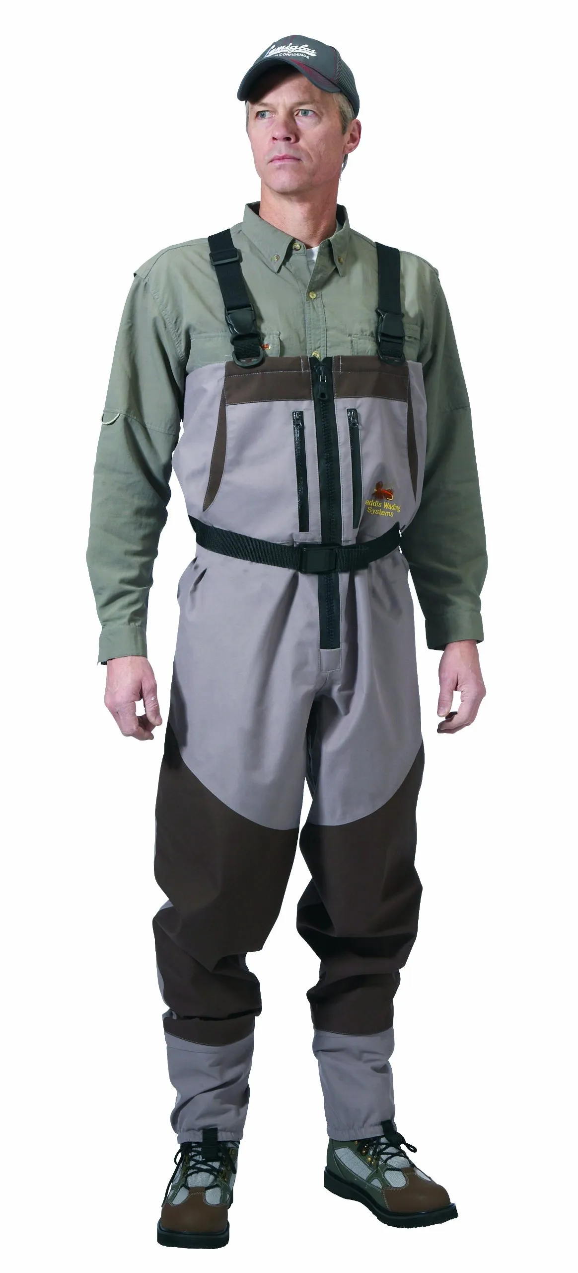 Caddis Northern Guide Small Zippered Breathable Stockingfoot Wader with Reinforced Knees