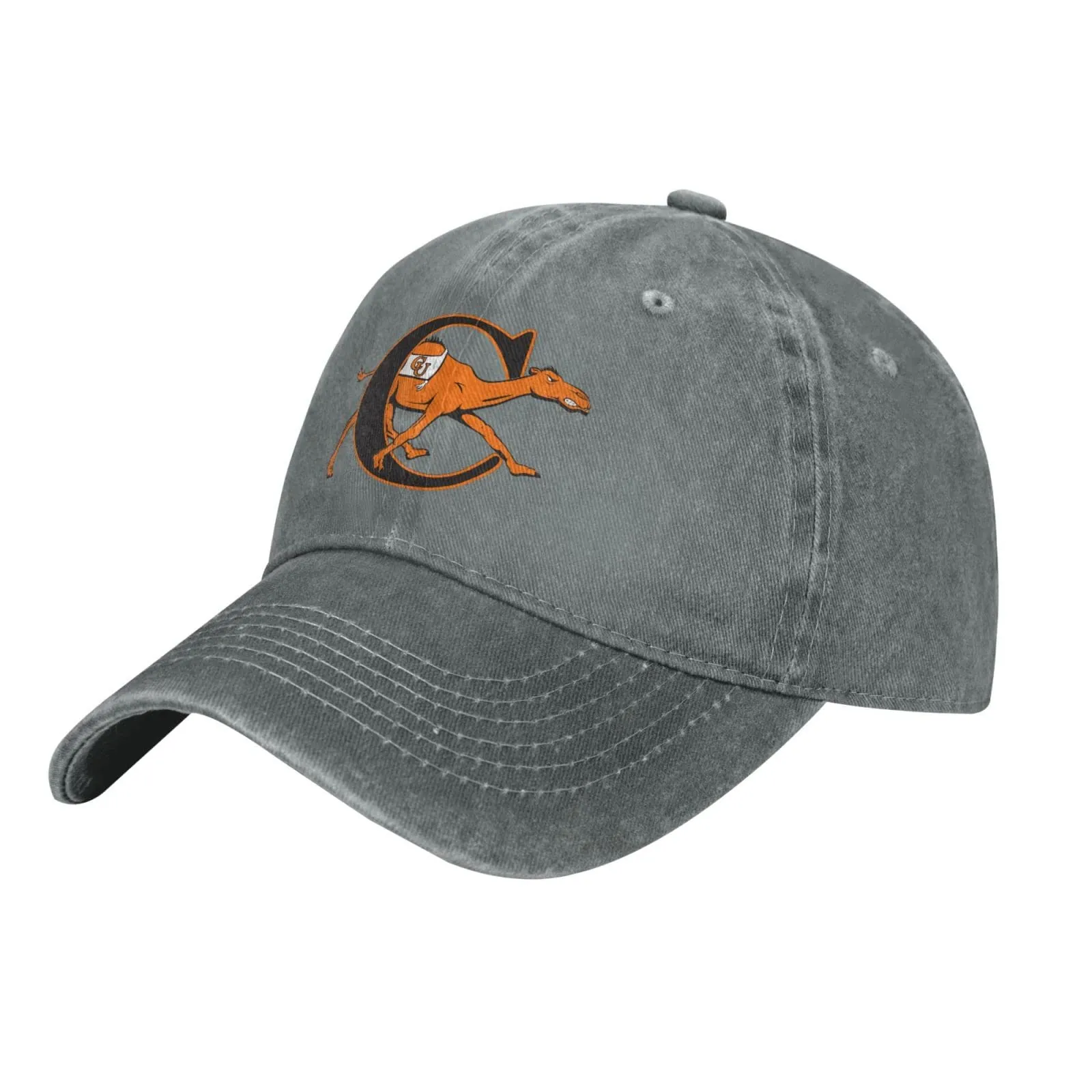 Campbell Fighting Camels Unisex Adjustable Baseball Cap - 100% Cotton, Comfortable & Breathable