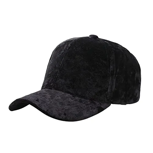 Casual Solid Velvet Baseball Cap Trucker Hat Low Profile Unstructured Breathable Unisex