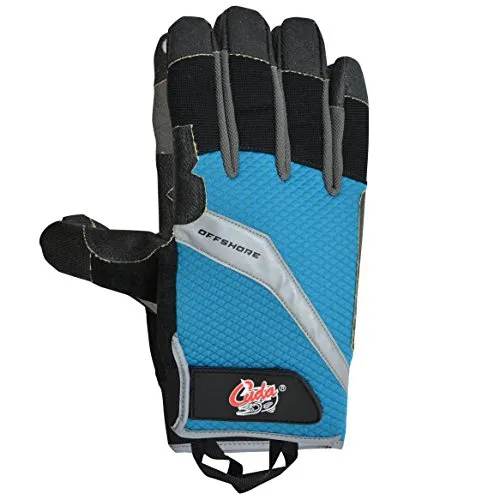 CUDA Offshore Medium Velcro Fishing Gloves - Water-Repellent, Cut-Resistant, Touchscreen Compatible