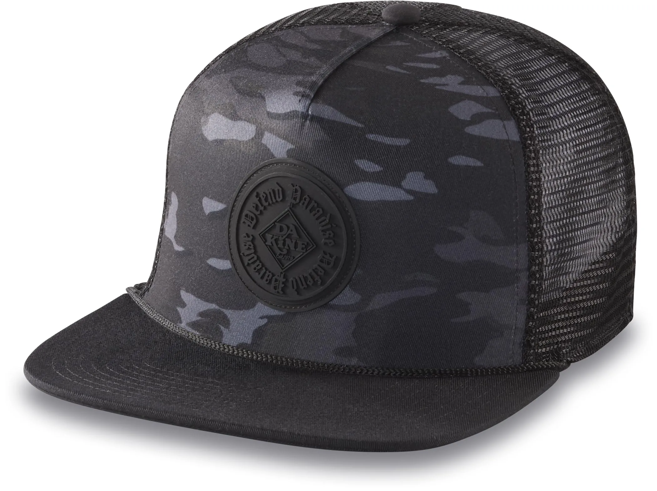 Dakine Classic Paradise Trucker Hat - High-Crown, Adjustable Snapback, Eco-Friendly Brim