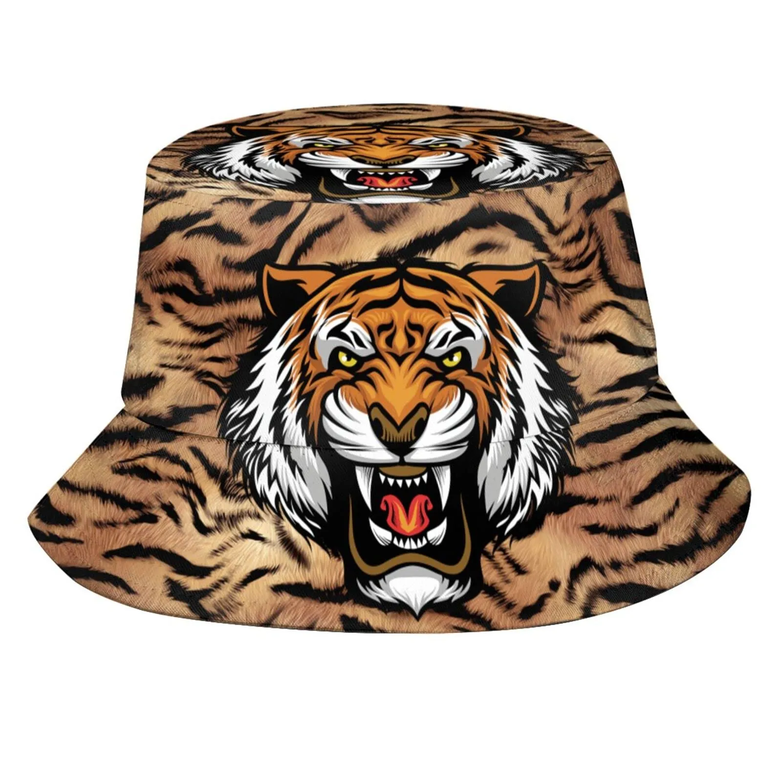 Fashion Tiger Bucket Hat - Unisex Summer Sun Protection - Lightweight & Packable Design