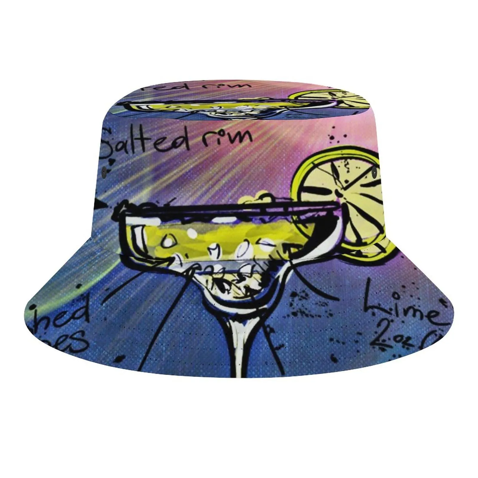 Fashionable Fisherman Hat Long Island Iced Tea Bucket Hat, Unisex, Medium-Large, Packable, Lightweight