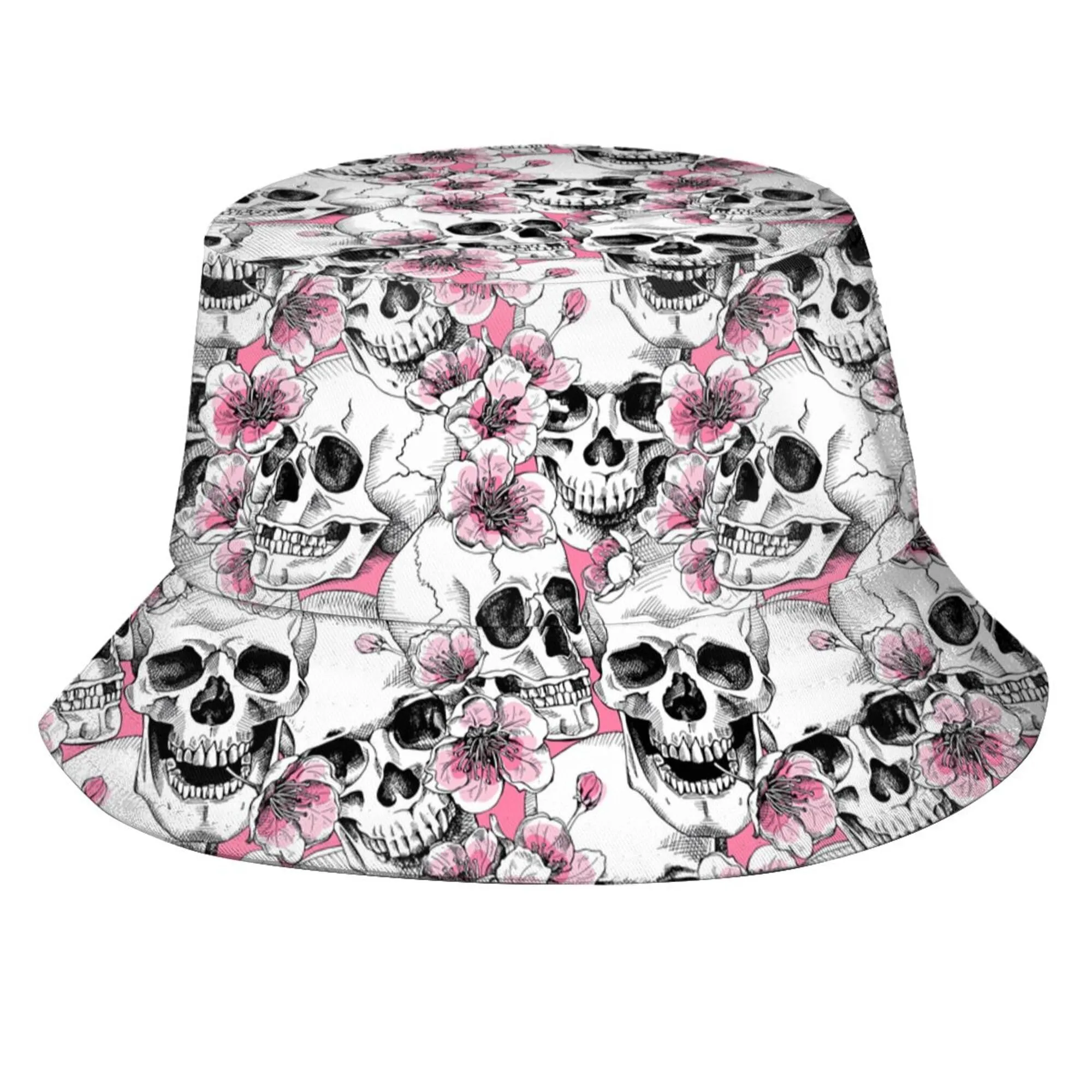 Funny Halloween Bucket Hat for Adults – Scary Fisherman Cap, Lightweight, Sun Protection