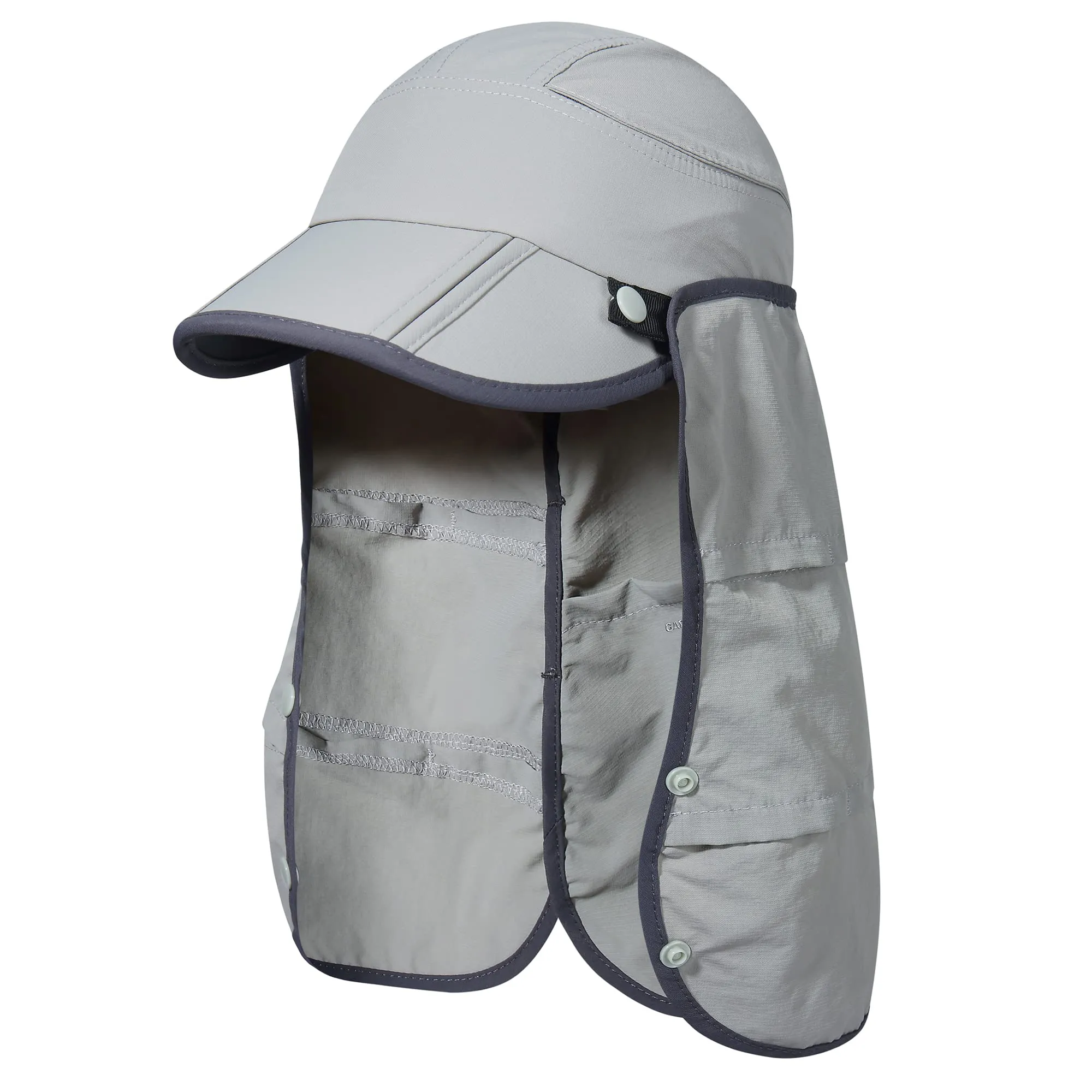 GADIEMKENSD UPF 50+ Fishing Sun Cap with Removable Neck Flap, Lightweight & Breathable Design