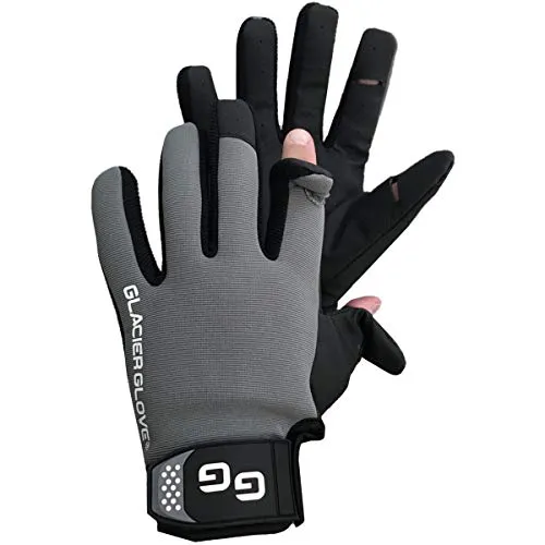 GLACIER GLOVE Elite Angler Small - Water Resistant, Quick-Drying, Touchscreen Compatible Fishing Gloves