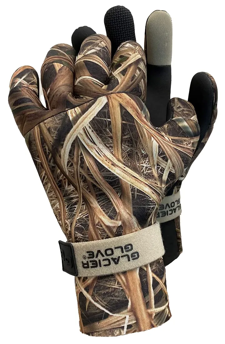 Glacier Glove Pro Waterfowler Waterproof Neoprene Gloves - Small, Mossy Oak Shadowgrass Pattern