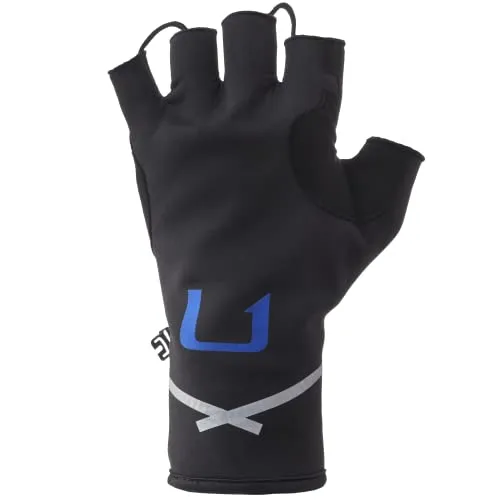 HUK Power Stretch Fingerless Fishing Gloves - Unisex Adult, Small-Medium, Durable, Flexible