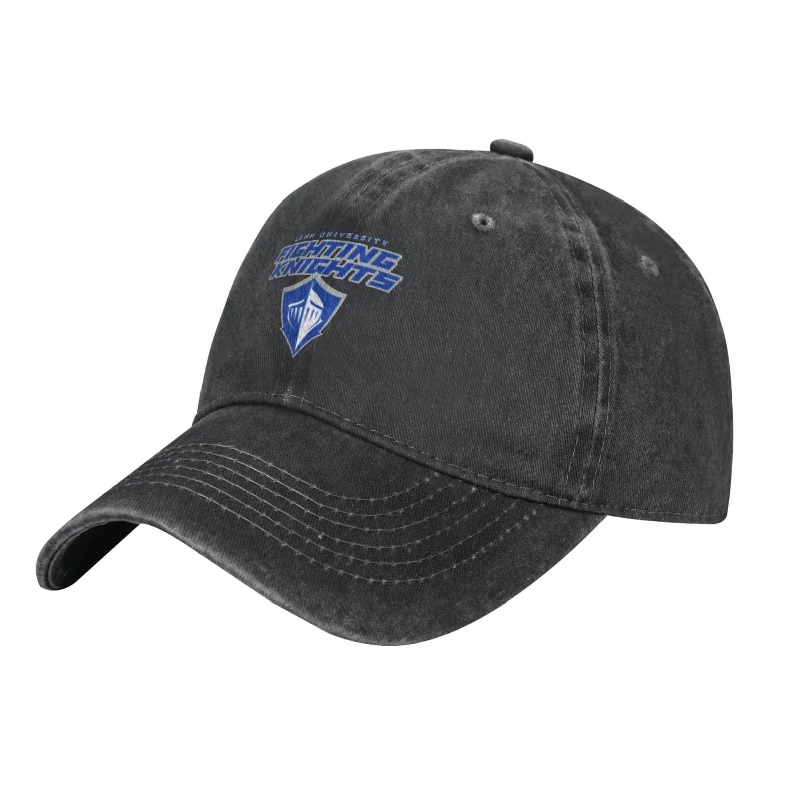 Lujzwop Lynn University Logo Unisex Adjustable Baseball Cap - Black Cotton Hat