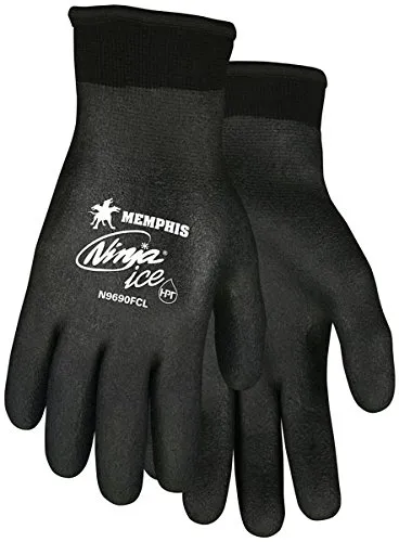 Memphis N9690FC Ninja Ice Mechanic/Ice Fishing Gloves, XLarge, 12 Pair, High Dexterity & Protection