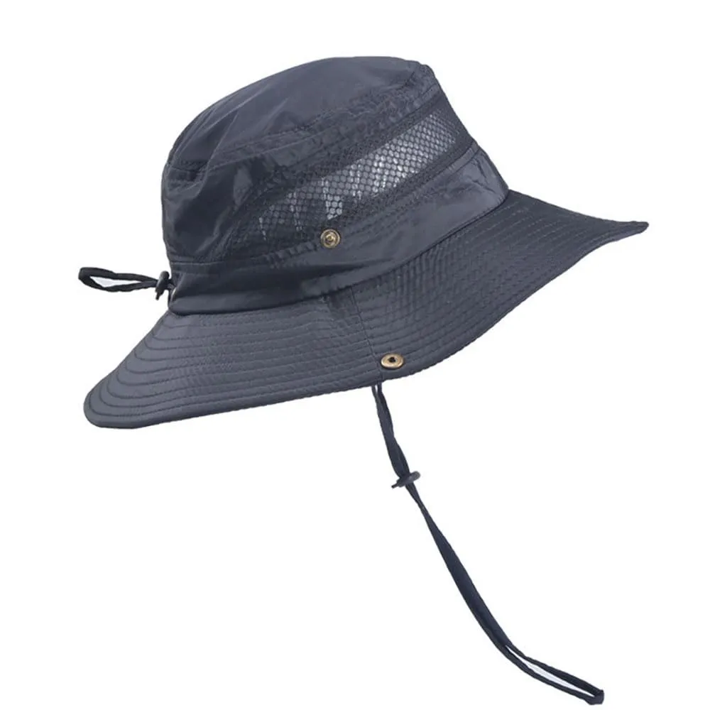 Men's Sun Protection Fishing Hat with UPF50+, 360° Brim, Lightweight & Breathable, Style Switching