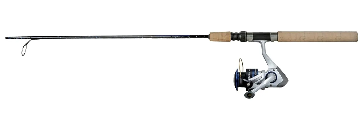 Okuma Safina SNA-602UL-25 Spinning Combo - Ultra Light, Durable Guides, Comfortable Grips