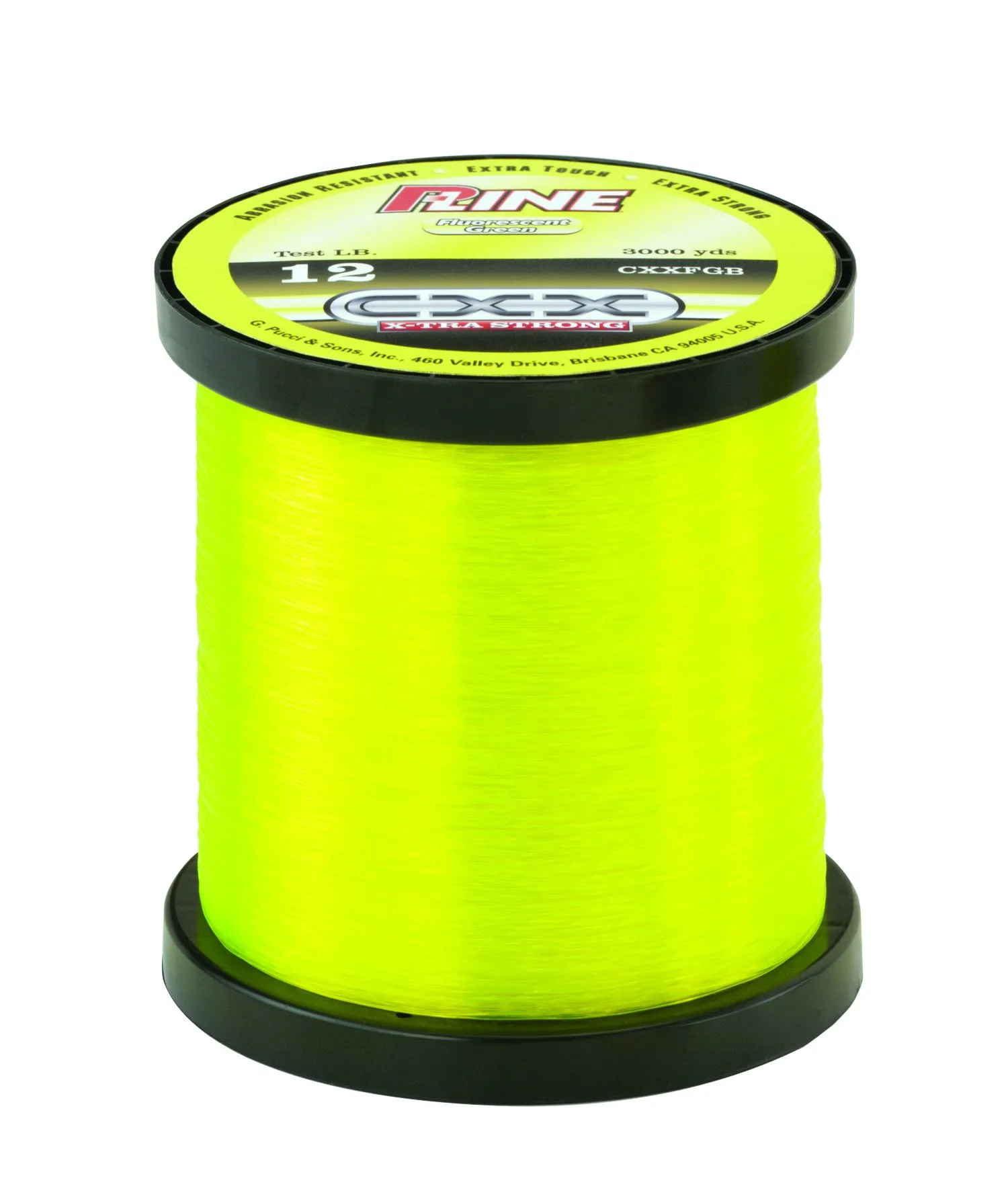 P-Line CXX-Xtra Strong Bulk Fishing Spool, Fluorescent Green, Superior Strength & Castability