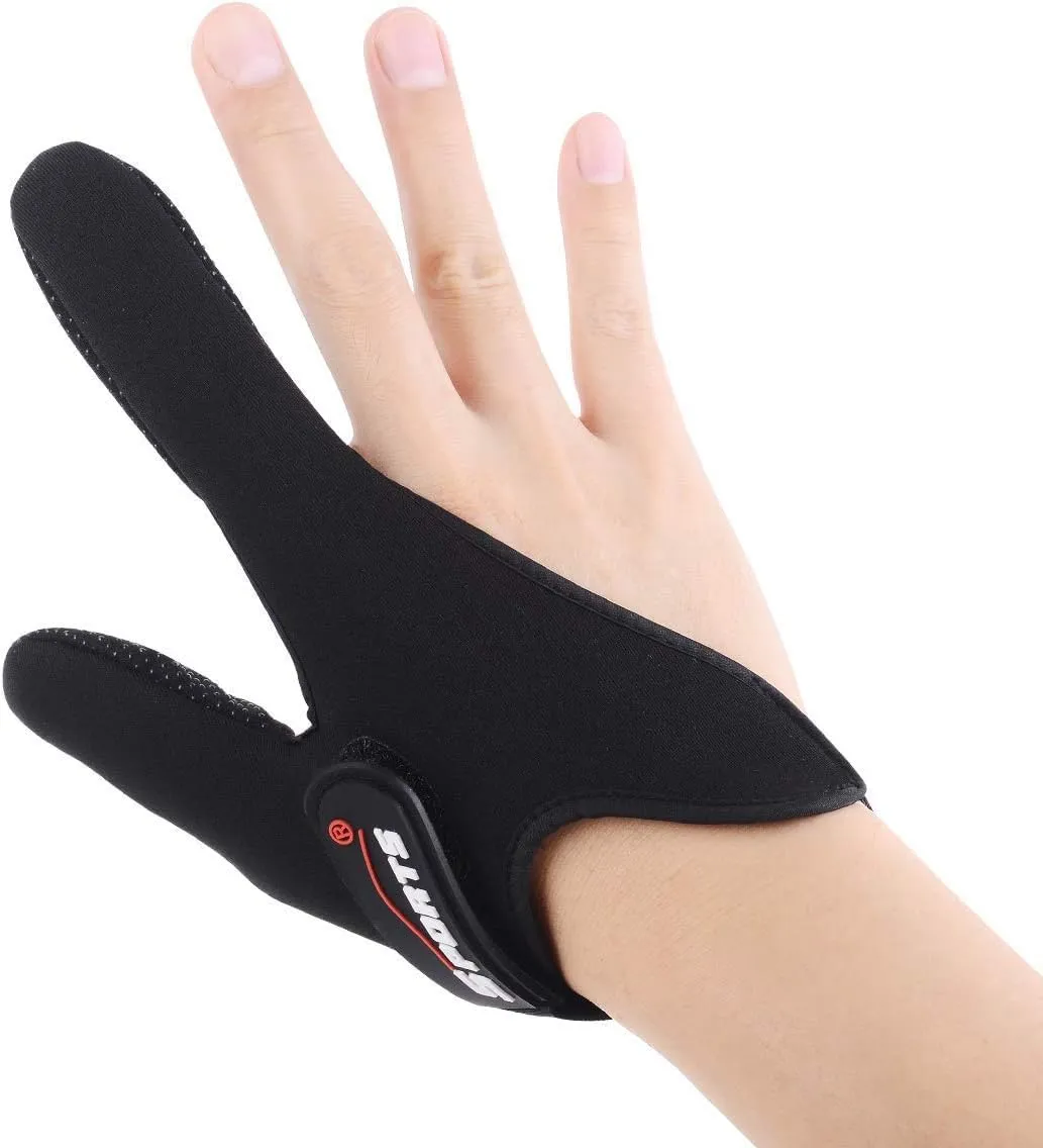 Professional Fishing Glove - Thumb & Index Finger Protection, Anti-Slip, Adjustable, Uniwit