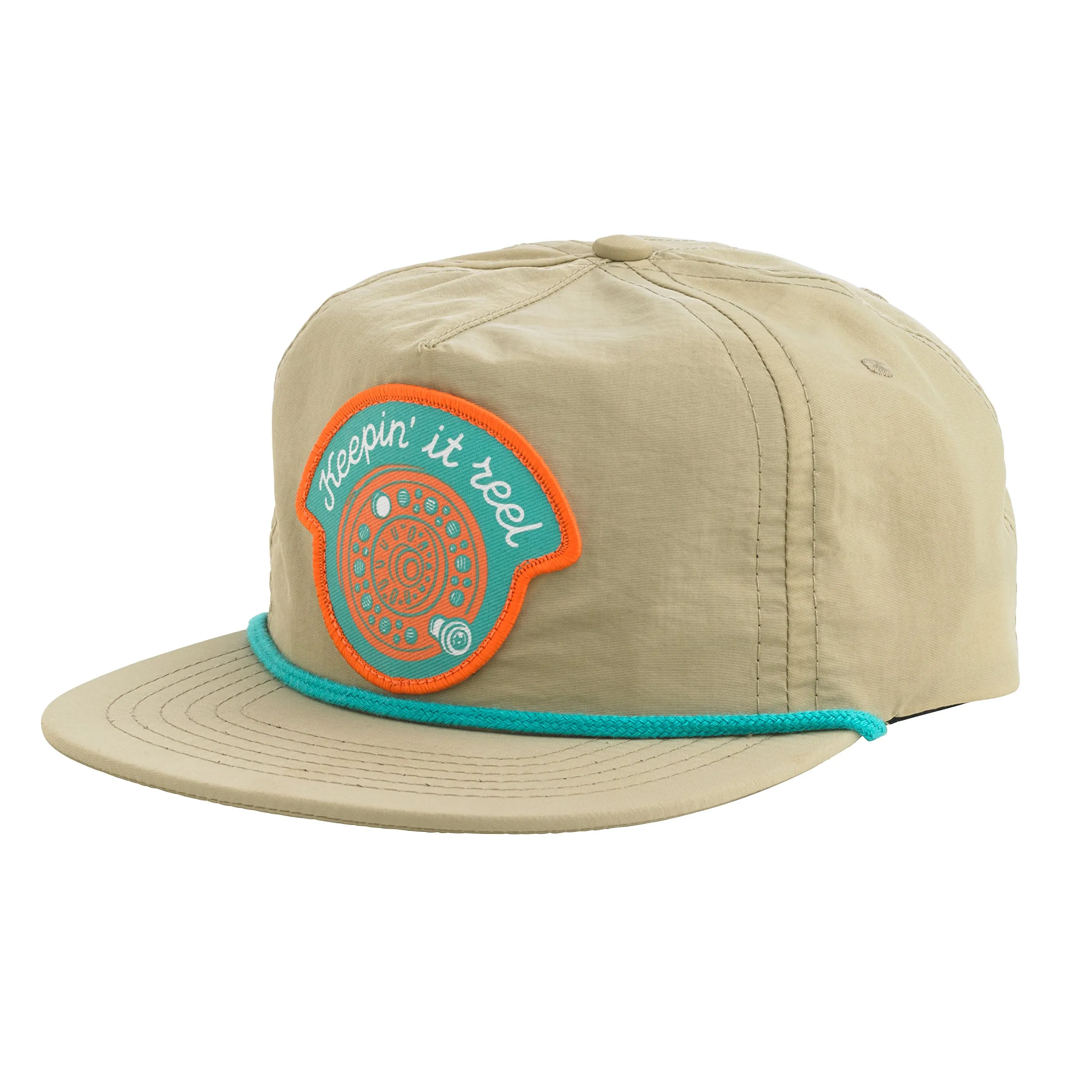 Sendero Adventure Mantra Collection Hat - Unstructured 5-Panel, Fishing Joke Patch, Snapback