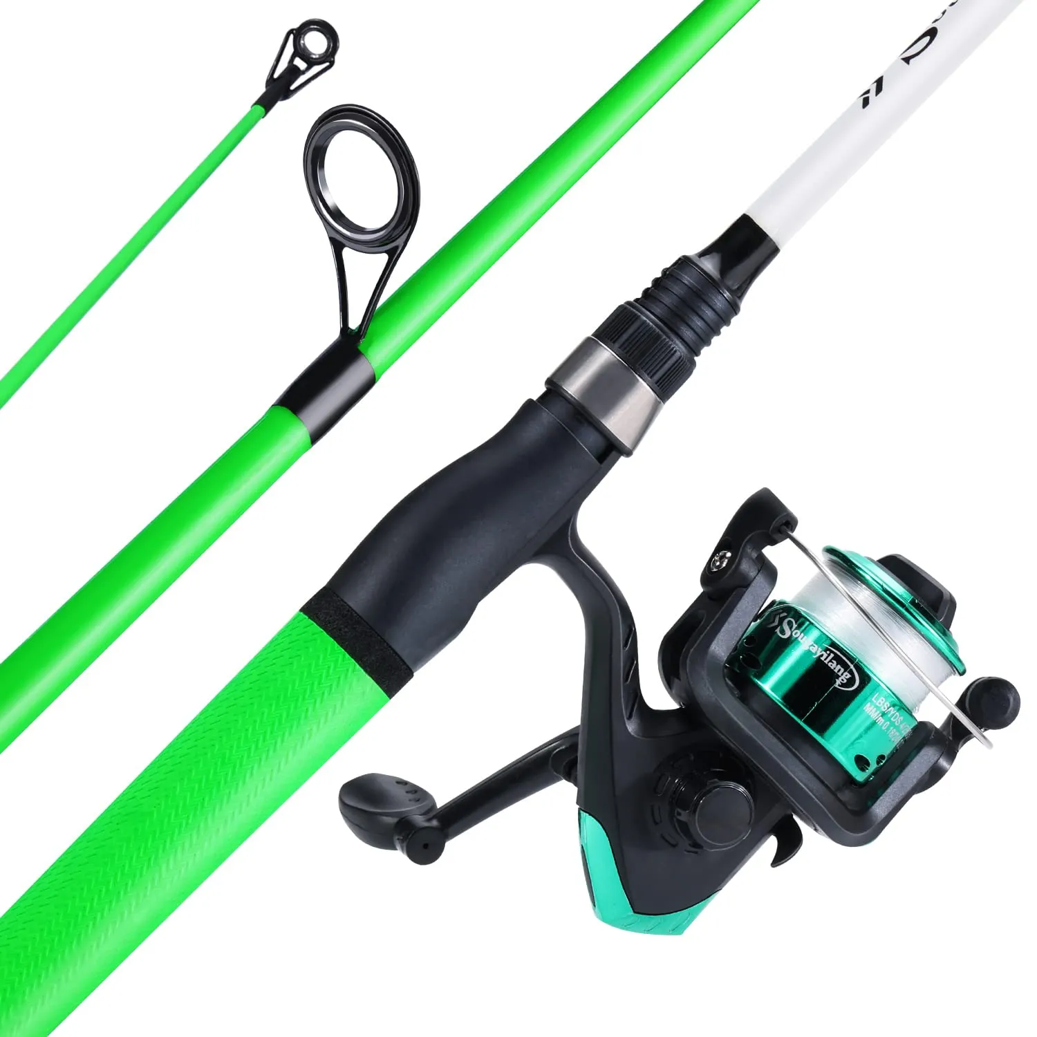 Sougayilang 5.9ft Fishing Rod and Reel Combo, Medium Spinning Pole with SuperPolymer Handle