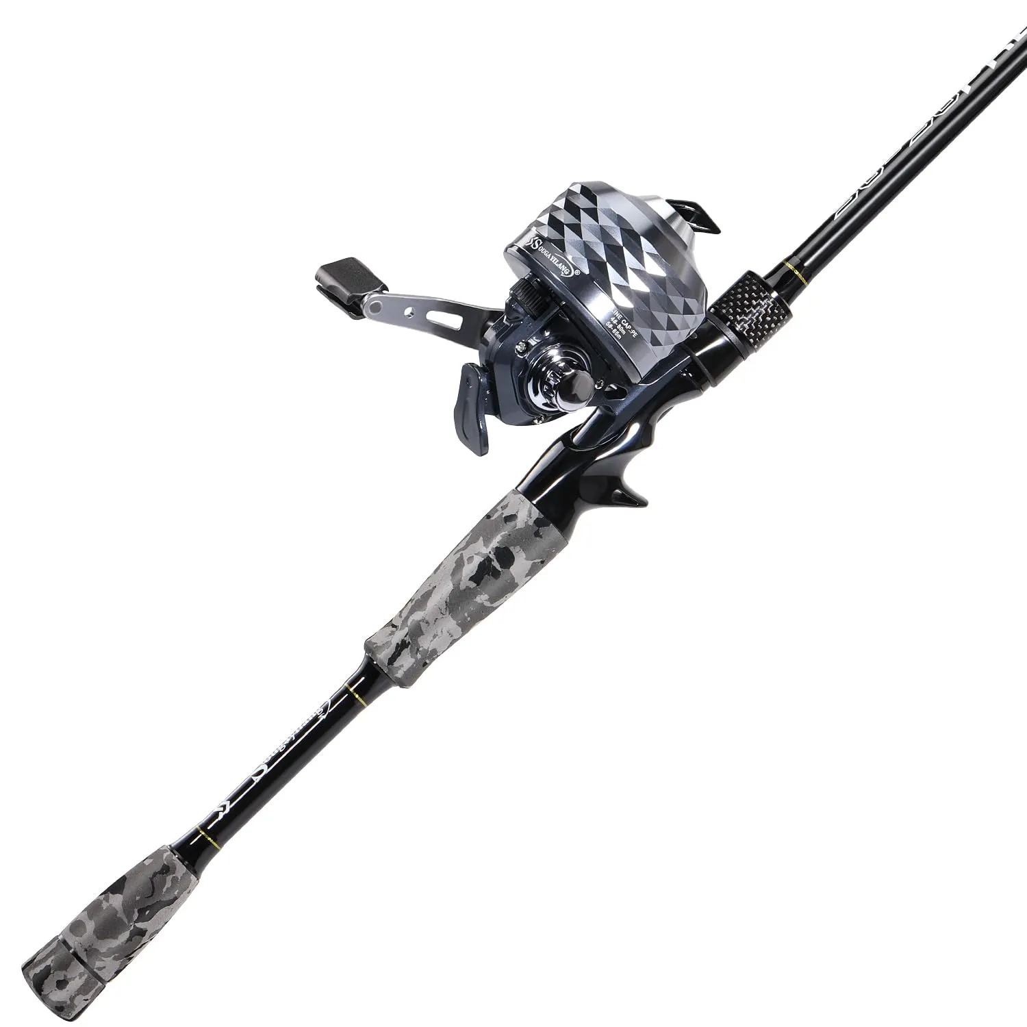 Sougayilang 5'10'' Spincast Reel & Fishing Rod Combo with EVA Handle, Durable, Anti-Reverse