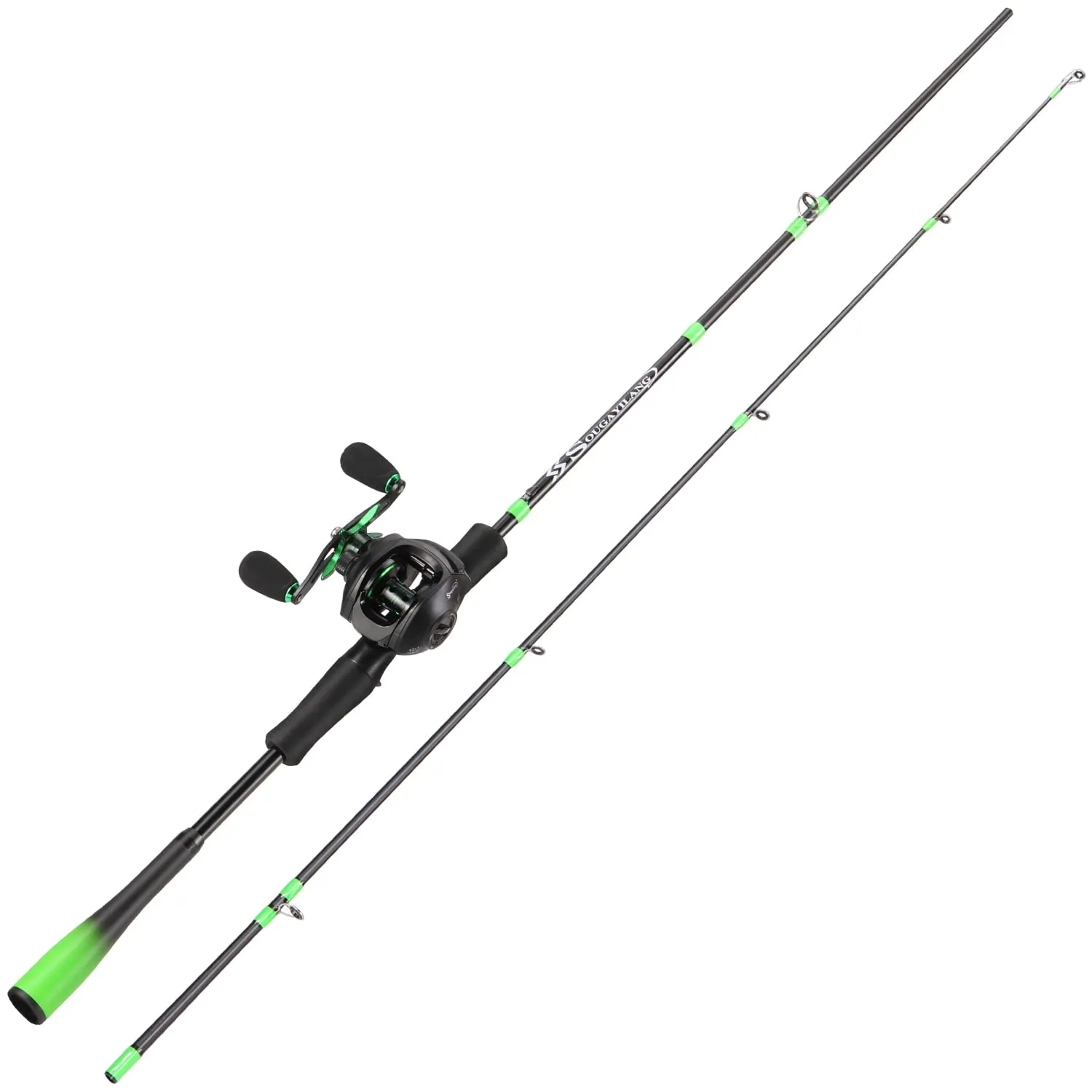 Sougayilang 6'10'' Casting Fishing Rod Reel Combo for Freshwater & Saltwater, Smooth & Powerful