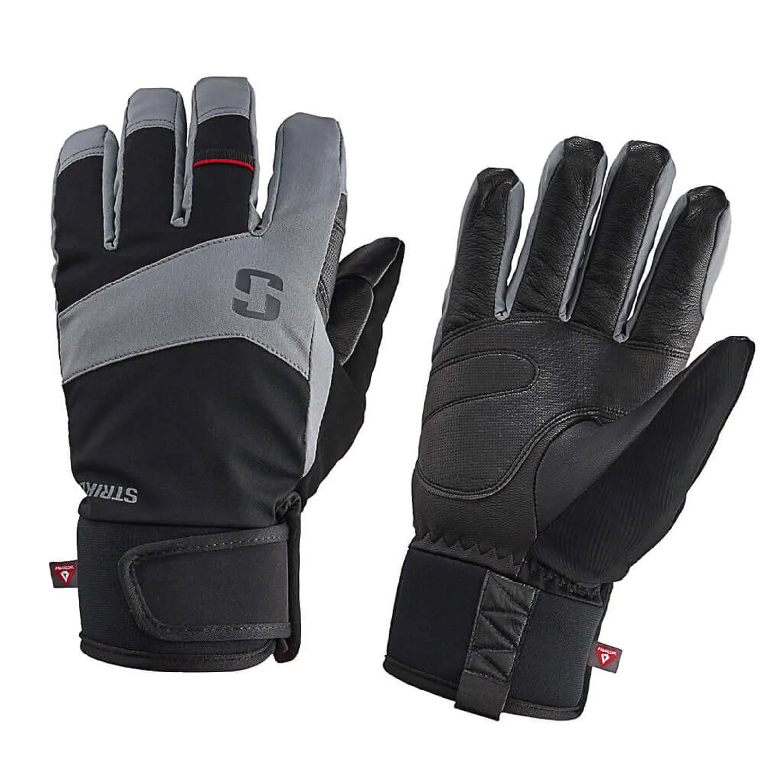 Striker Apex Waterproof Breathable Ice Fishing Gloves - Insulated, Leather Palm, Adjustable Cuff