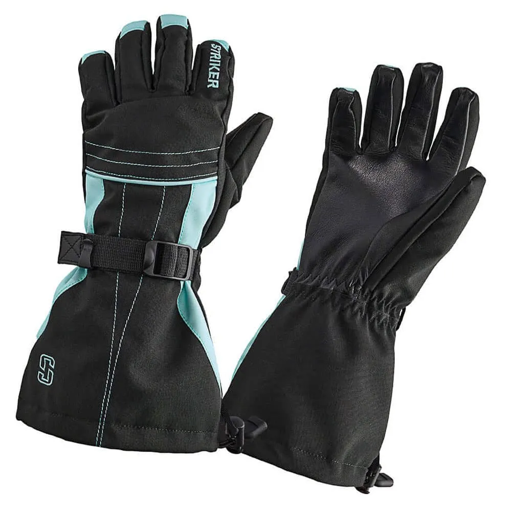 Striker Women's Stella Waterproof Breathable Insulated Ice Fishing Gloves - Small, Black/Frost