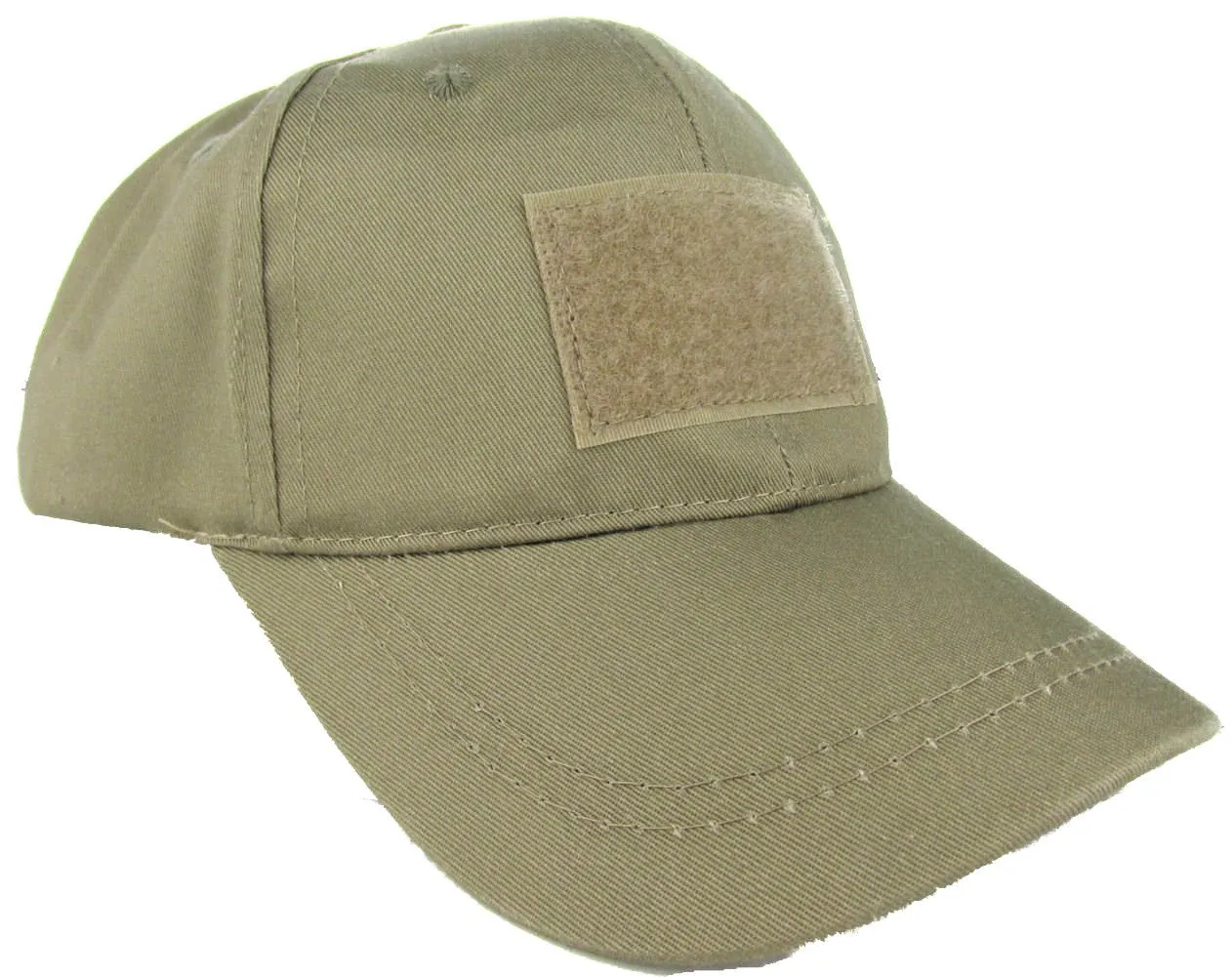 Trooper Tactical Cap for Youth, Adjustable Tan Polyester with Hook & Loop Patches