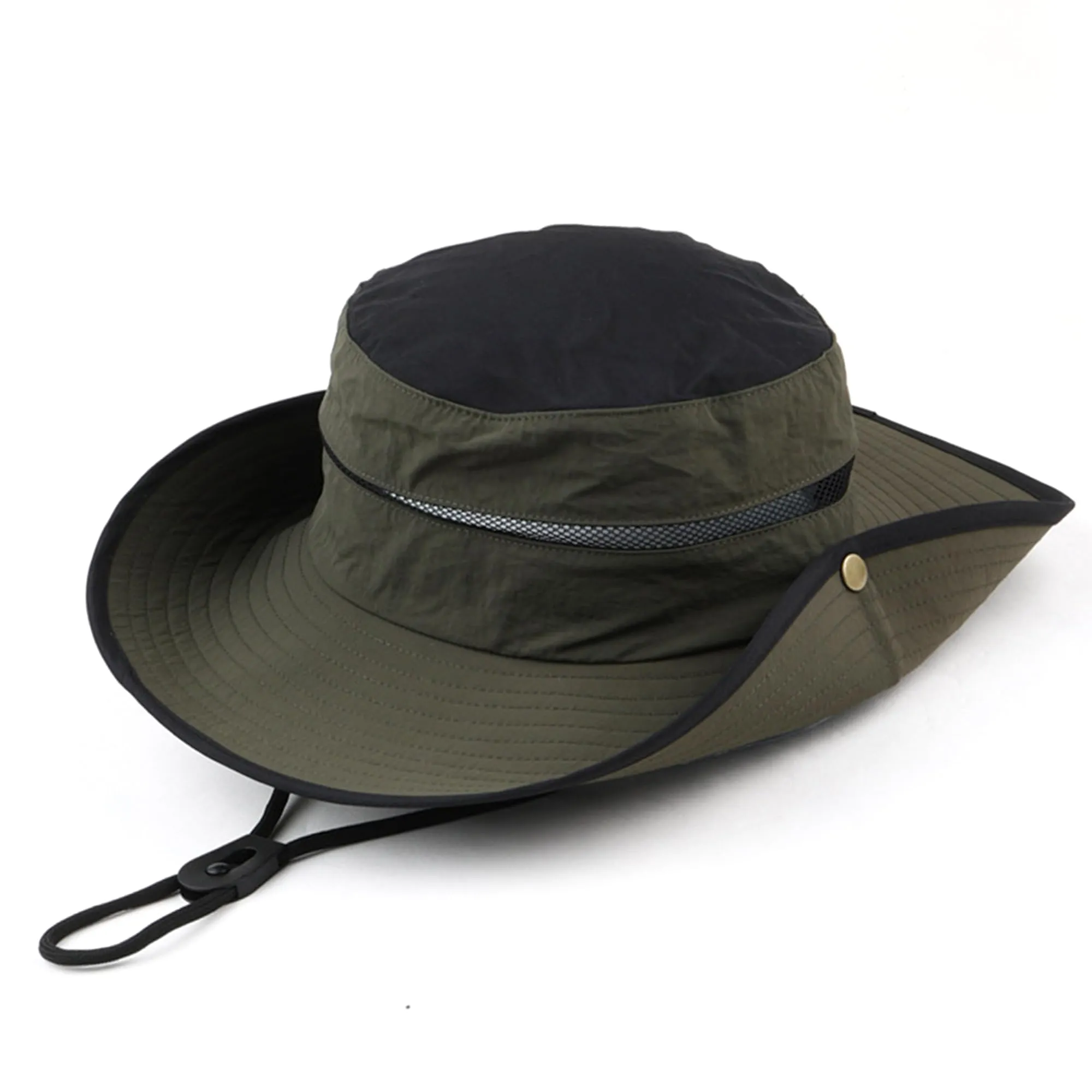 Woman-Man-Fishing-Summer-Sun-Hat Wide Brim Waterproof UV Protection Beach Cap Medium-Large